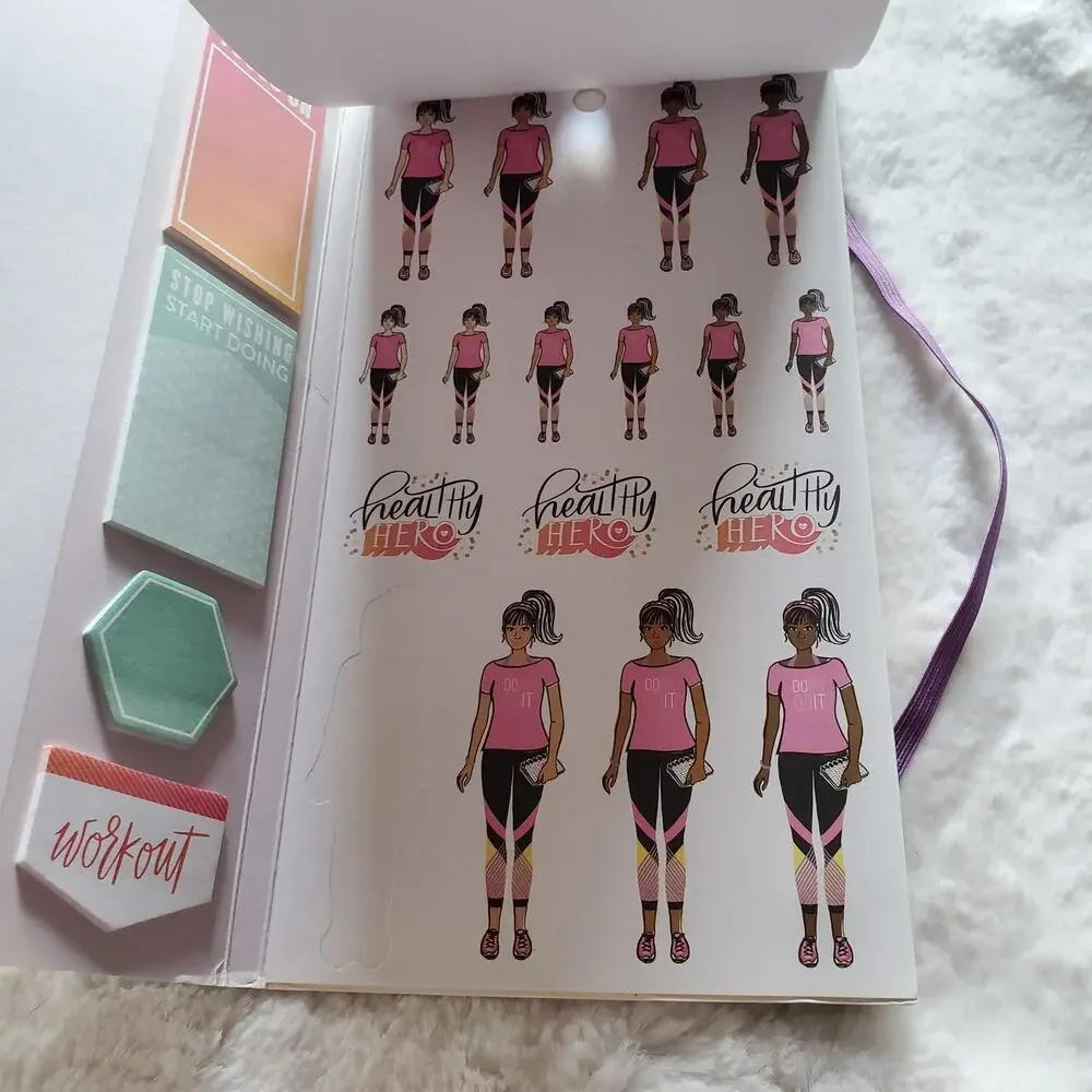 The Happy Planner Healthy Hero Accessory Book Read Description